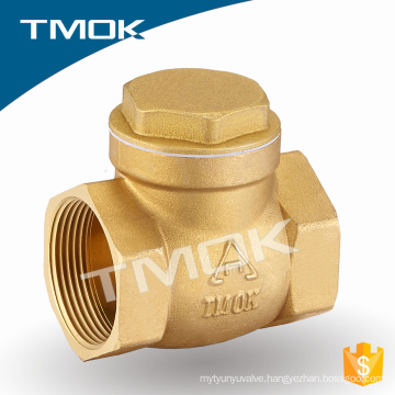 TMOK plating and sand blasting brass body with low pressure and female threaded check valve
